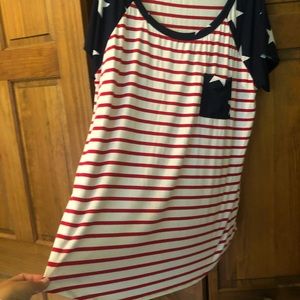 Stars and Stripes top